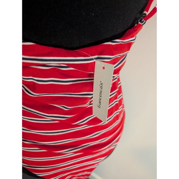 NWT Jun & Ivy Polly Red & White Striped Bodysuit with Adjustable Straps‎ - XL - Picture 3 of 9
